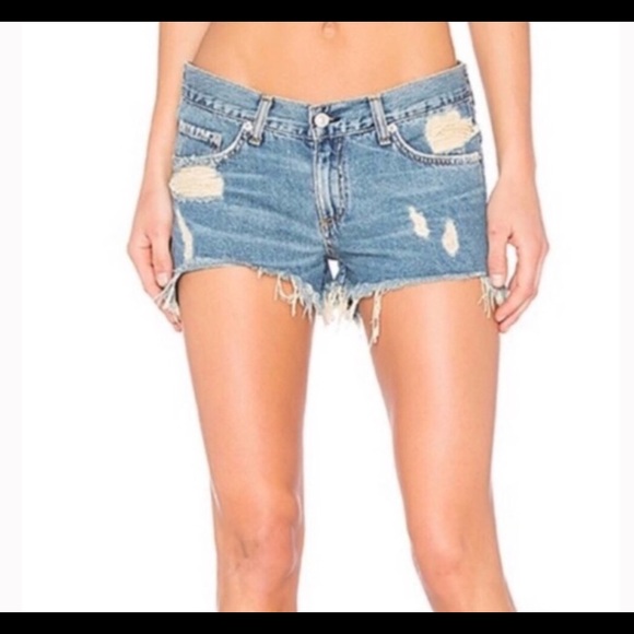 rag & bone Pants - RAG & BONE Cut Off Shorts